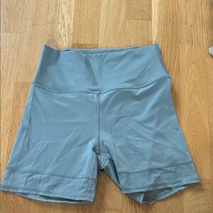 ALO Yoga Women's Light Blue Bike Shorts